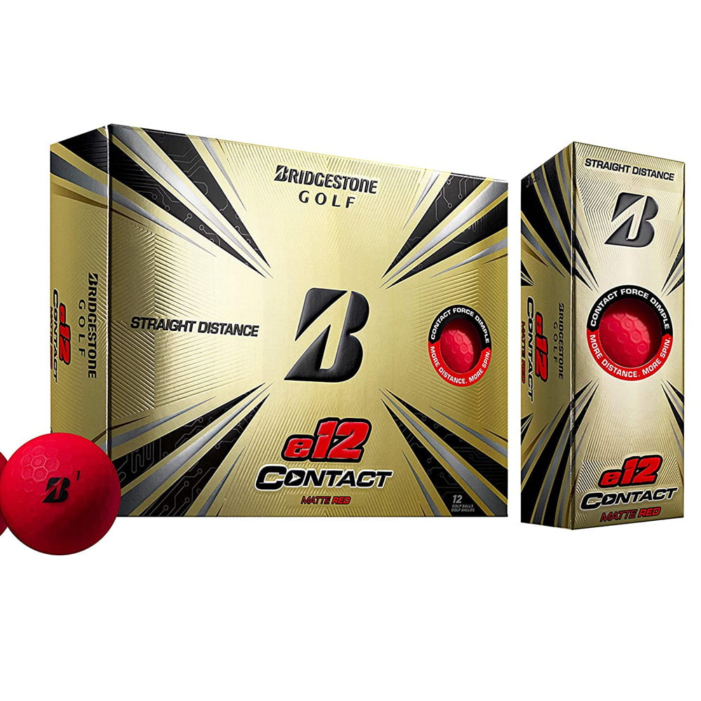 Bridgestone e12 Contact Golf Ball. red color