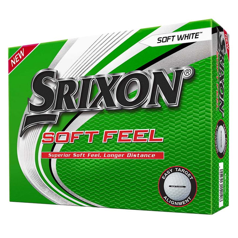Srixon Soft Feel Golf Balls. White color