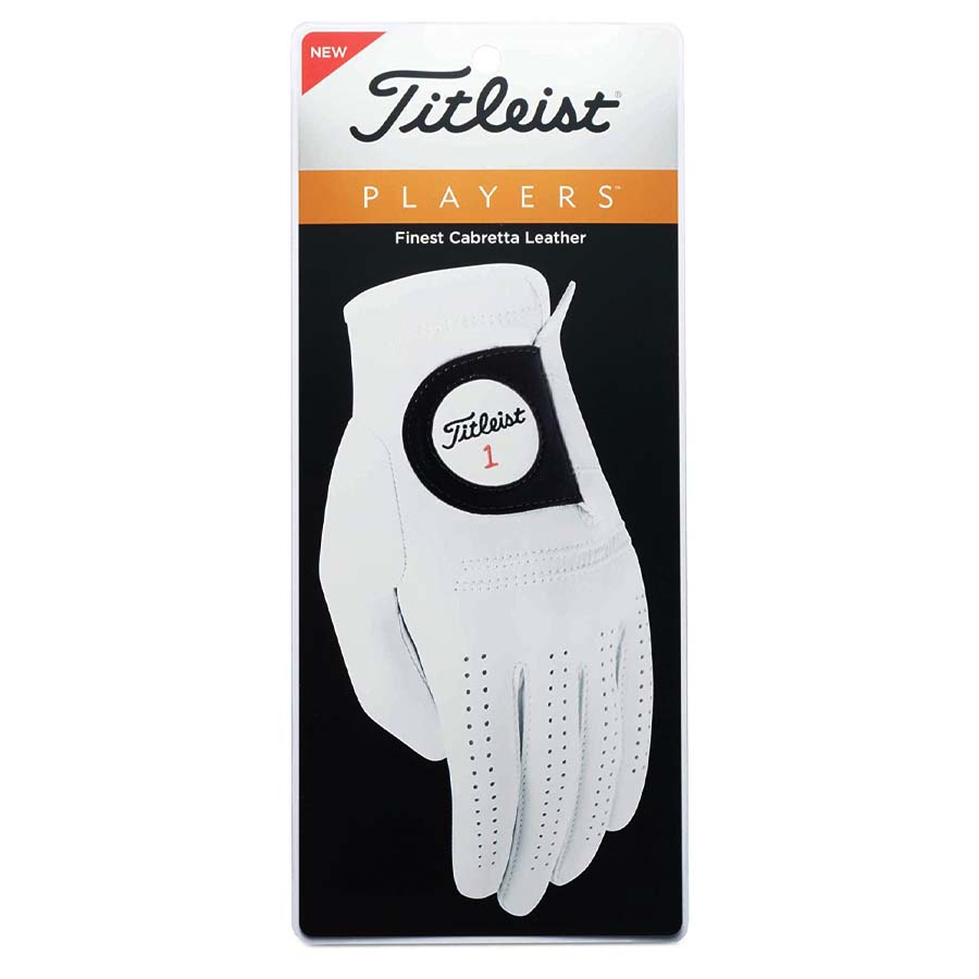 Titleist Men's Players Golf Glove view of packaging