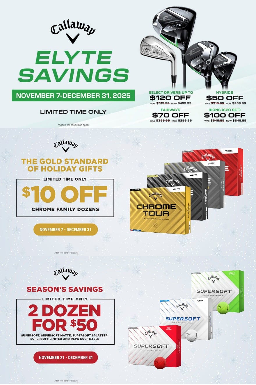 callaway holiday 2025 savings